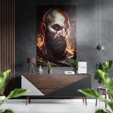 Kratos - God of War Brushed Aluminum Dibond Wall Art.